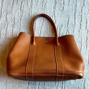Hermès Garden Party TPM Handbag in camel